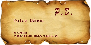 Pelcz Dénes névjegykártya